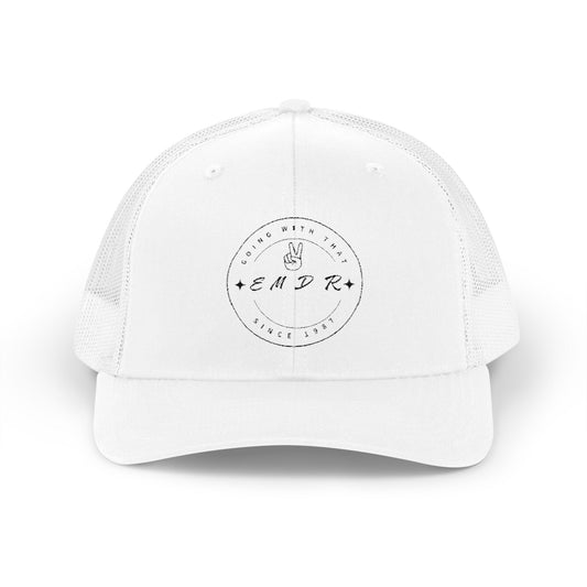 EMDR Snapback Cap - Stylish White Hat for Mental Health Awareness