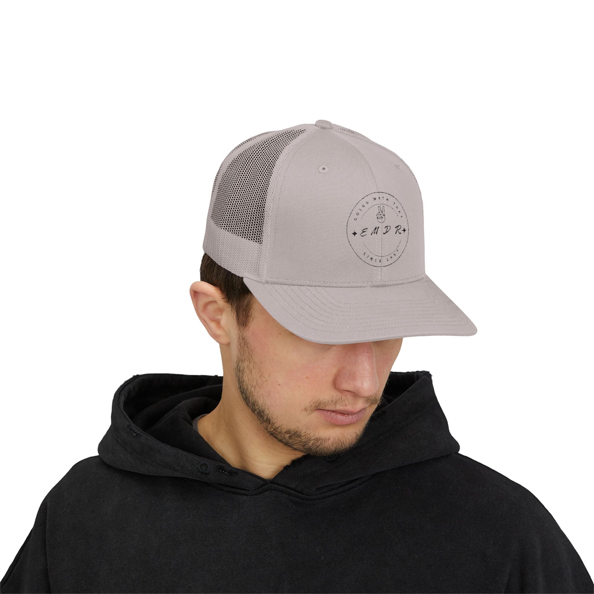 EMDR Snapback Cap - Stylish White Hat for Mental Health Awareness