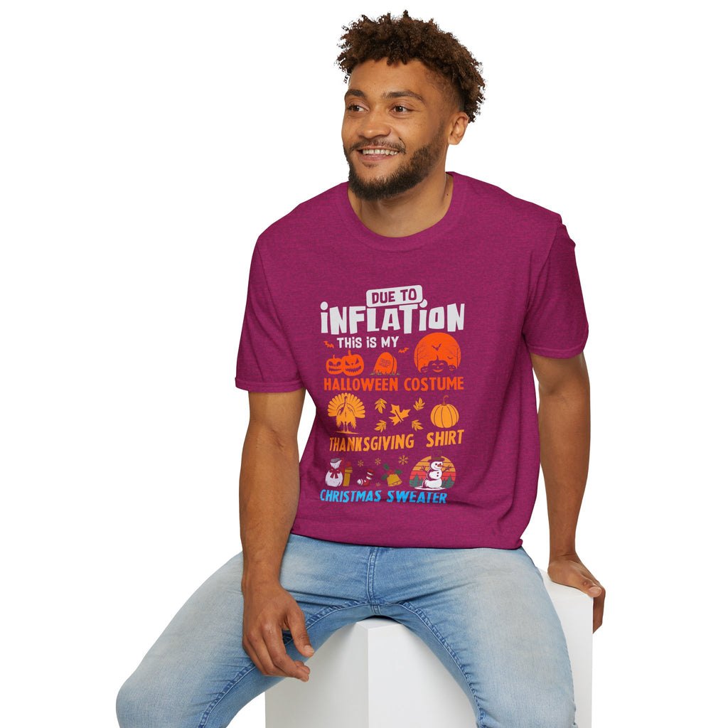 Due to Inflation Funny Holiday T-Shirt — Festive Humorous Xmas Tee