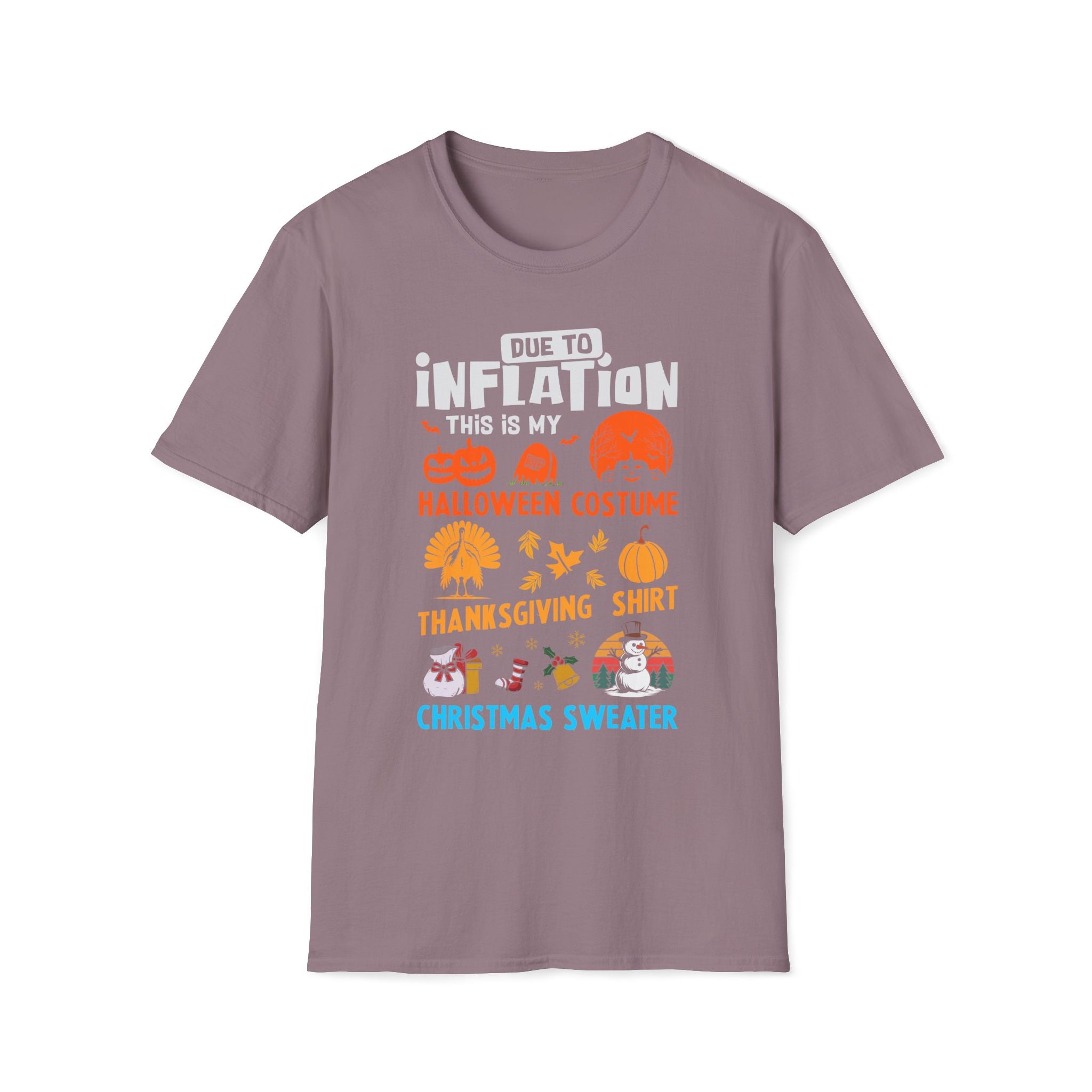 Due to Inflation Funny Holiday T-Shirt — Festive Humorous Xmas Tee