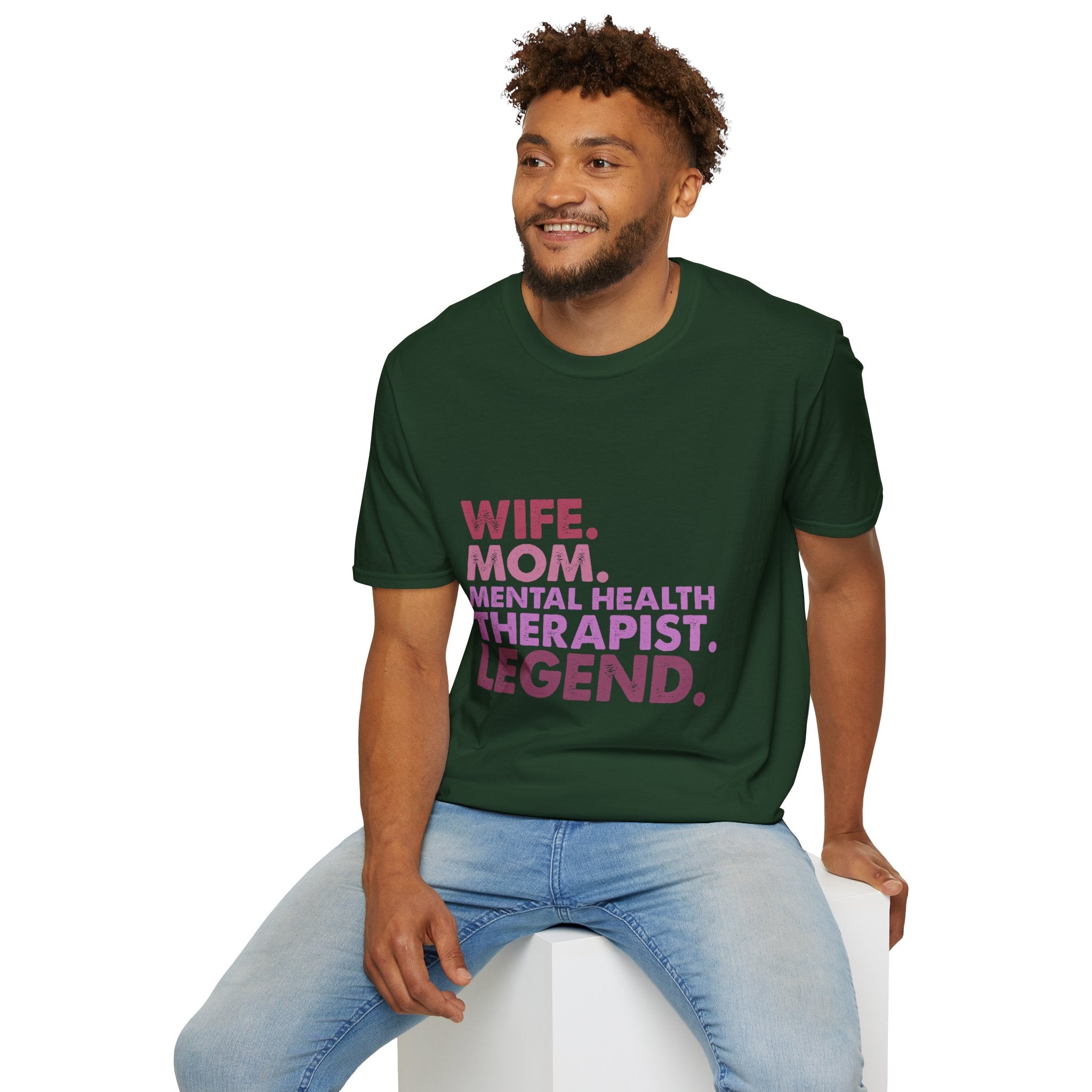 Wife Mom Mental Health Therapist Legend T-Shirt