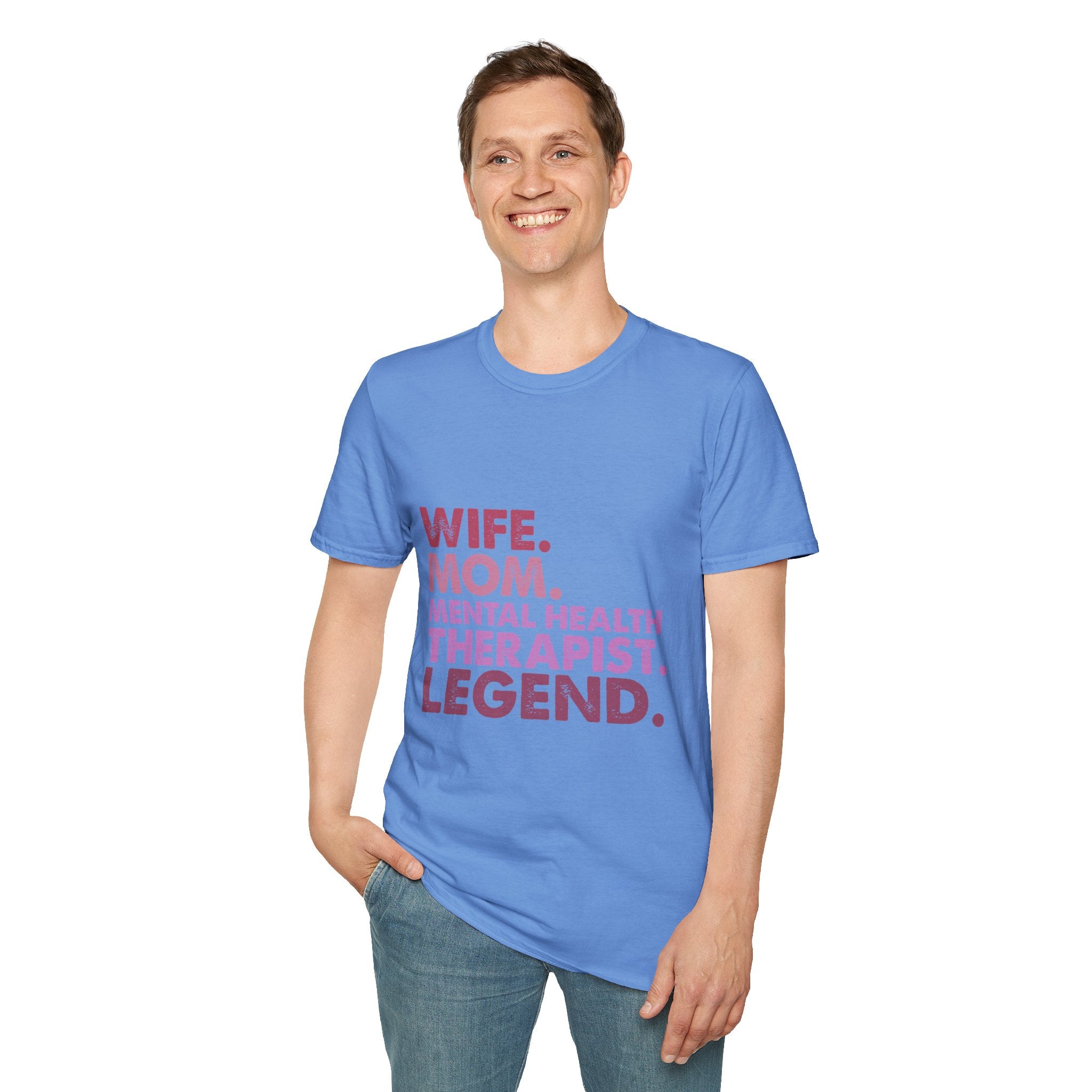 Wife Mom Mental Health Therapist Legend T-Shirt