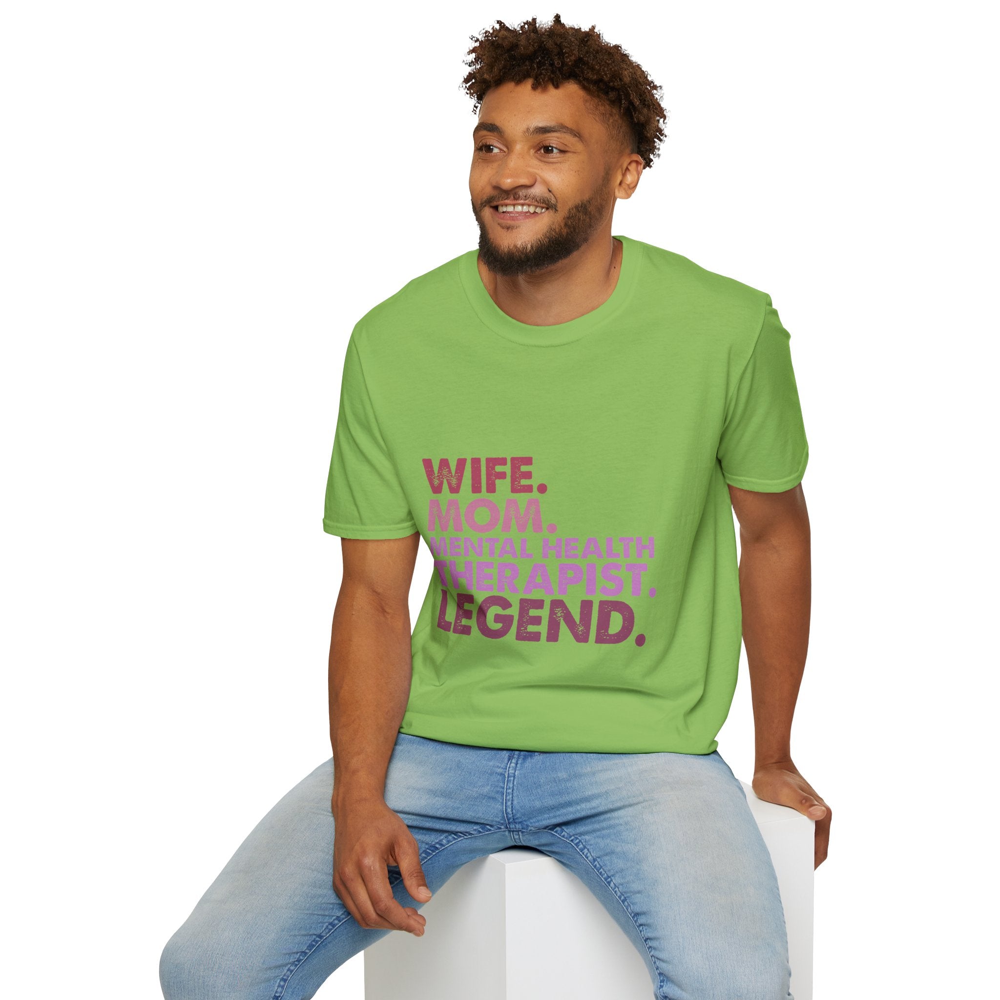 Wife Mom Mental Health Therapist Legend T-Shirt
