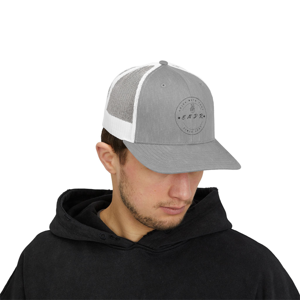 EMDR Snapback Cap - Stylish White Hat for Mental Health Awareness