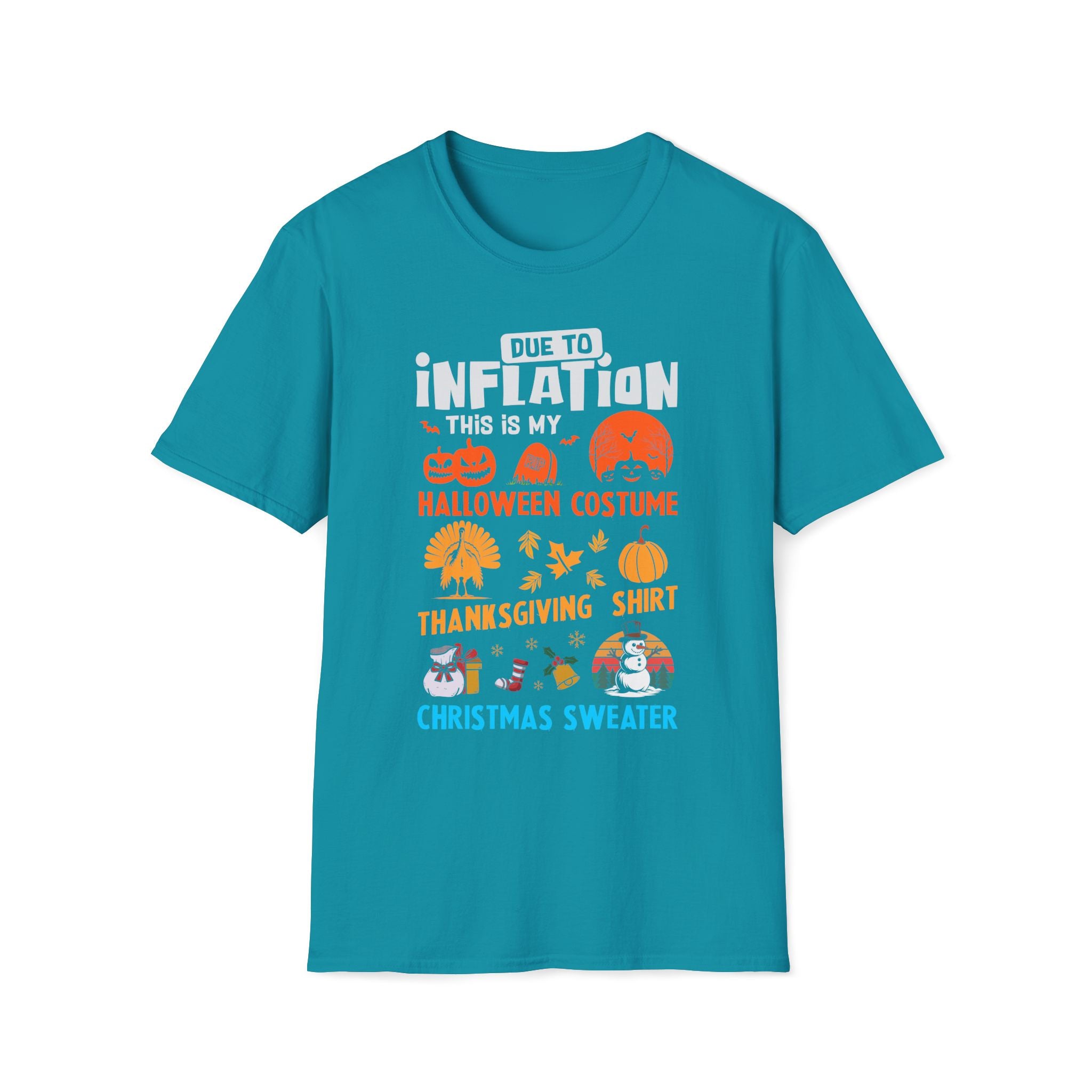 Due to Inflation Funny Holiday T-Shirt — Festive Humorous Xmas Tee