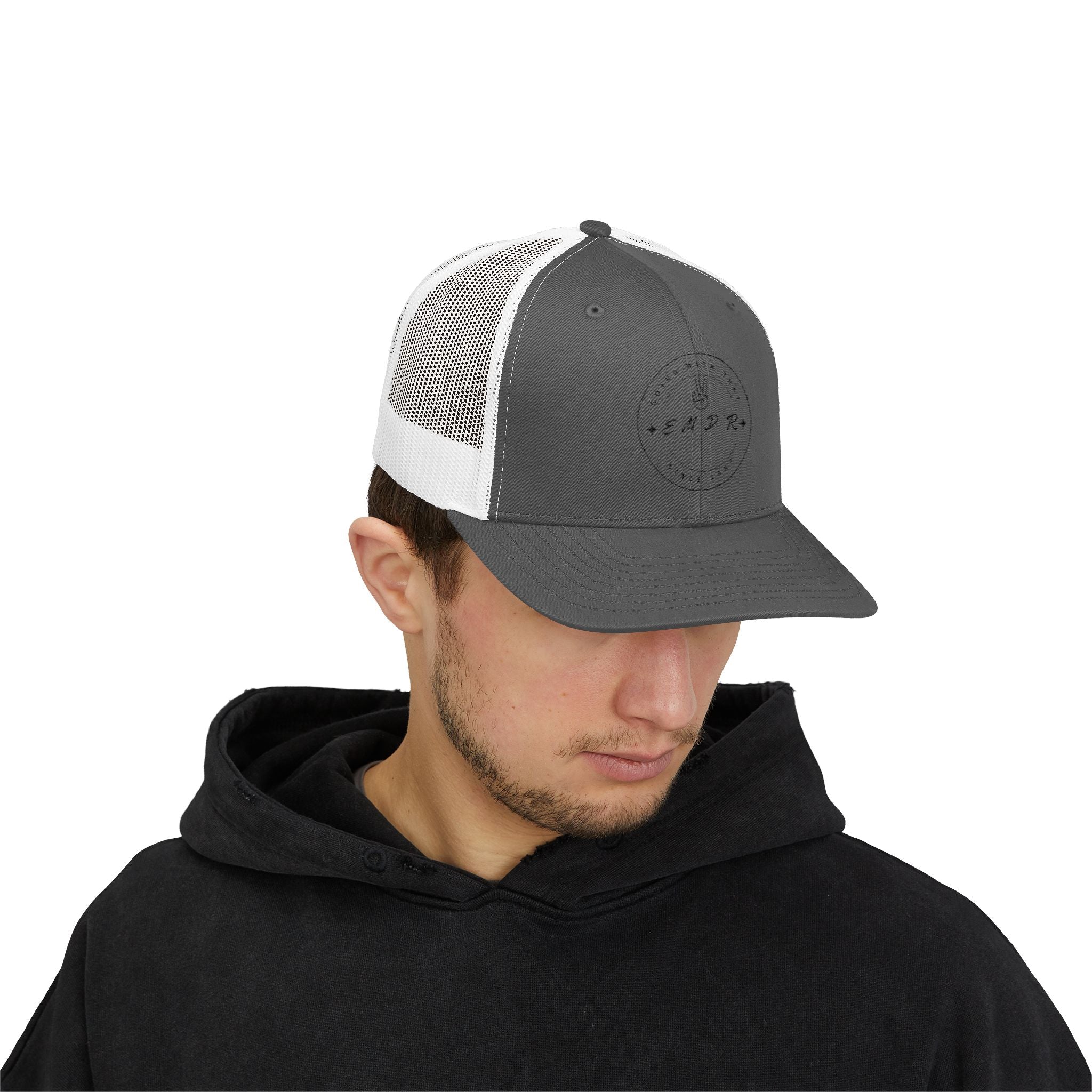 EMDR Snapback Cap - Stylish White Hat for Mental Health Awareness