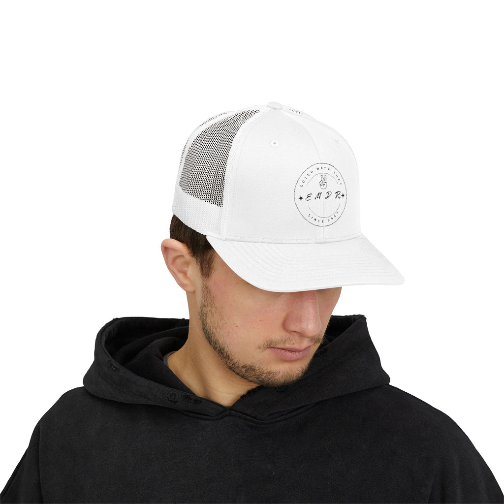EMDR Snapback Cap - Stylish White Hat for Mental Health Awareness