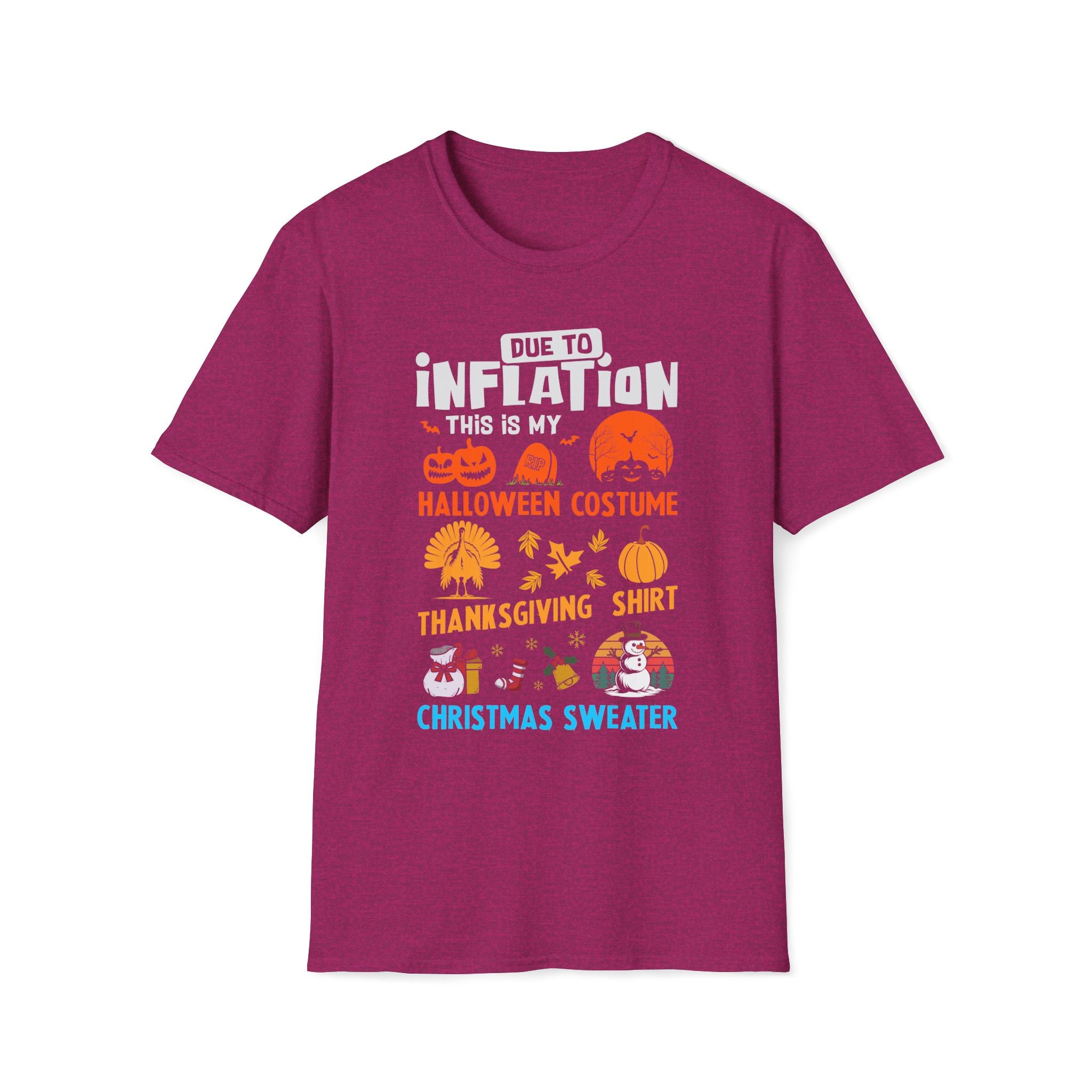 Due to Inflation Funny Holiday T-Shirt — Festive Humorous Xmas Tee
