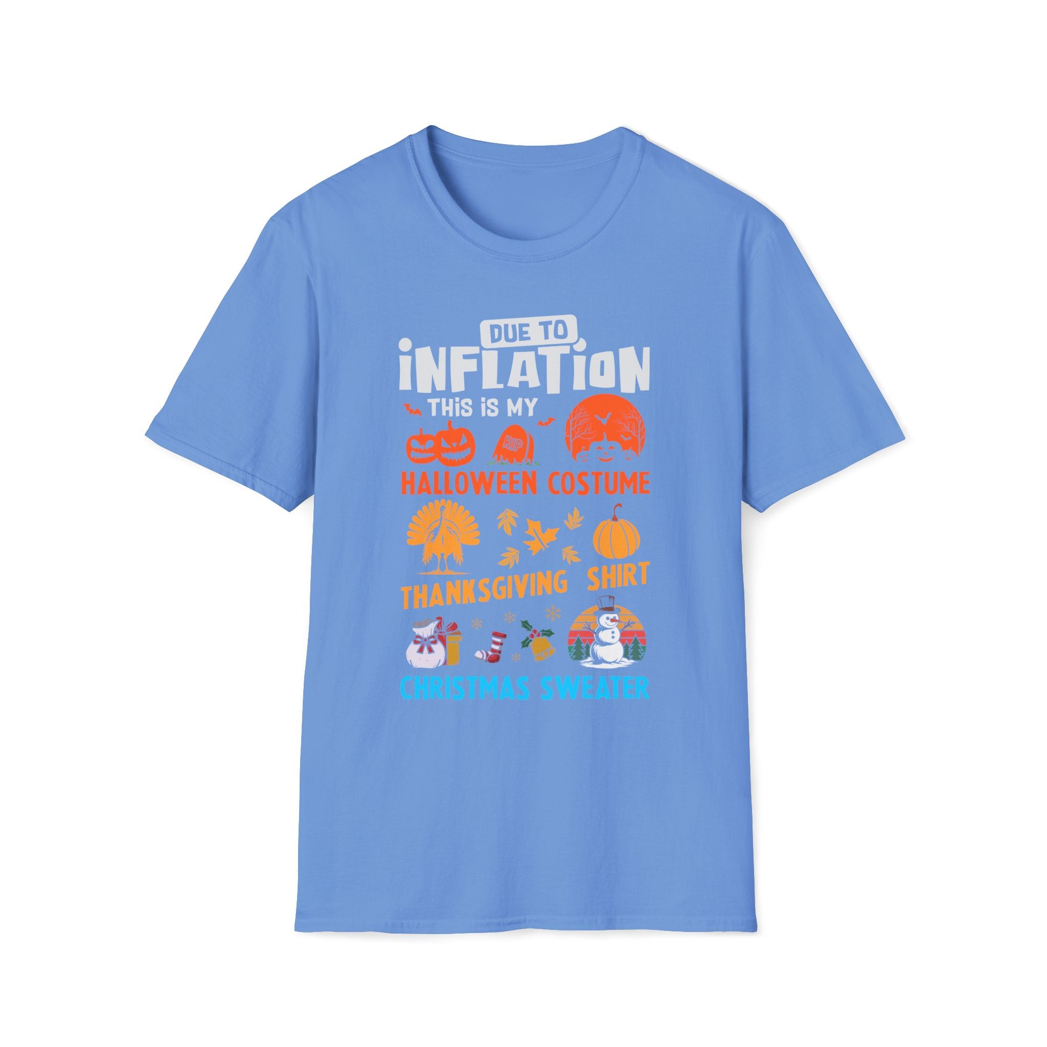Due to Inflation Funny Holiday T-Shirt — Festive Humorous Xmas Tee