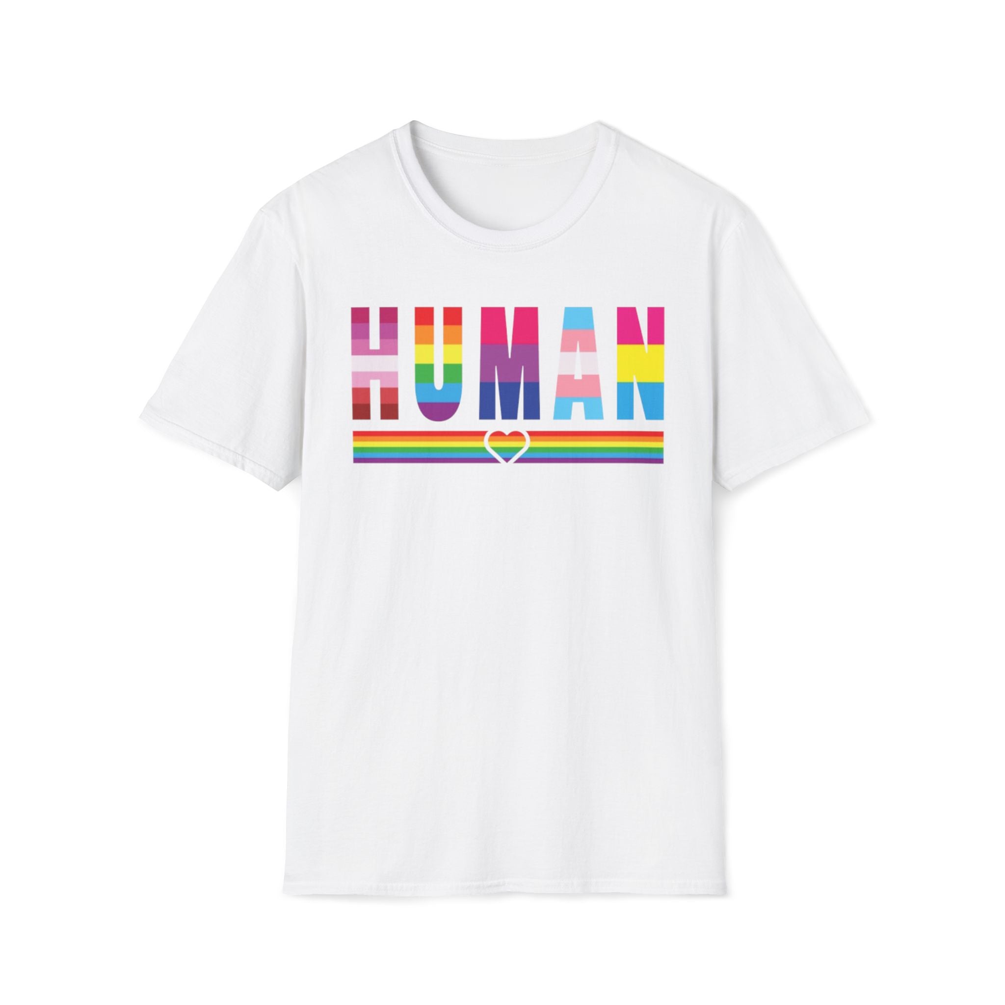 Rainbow LGBT Human T-Shirt