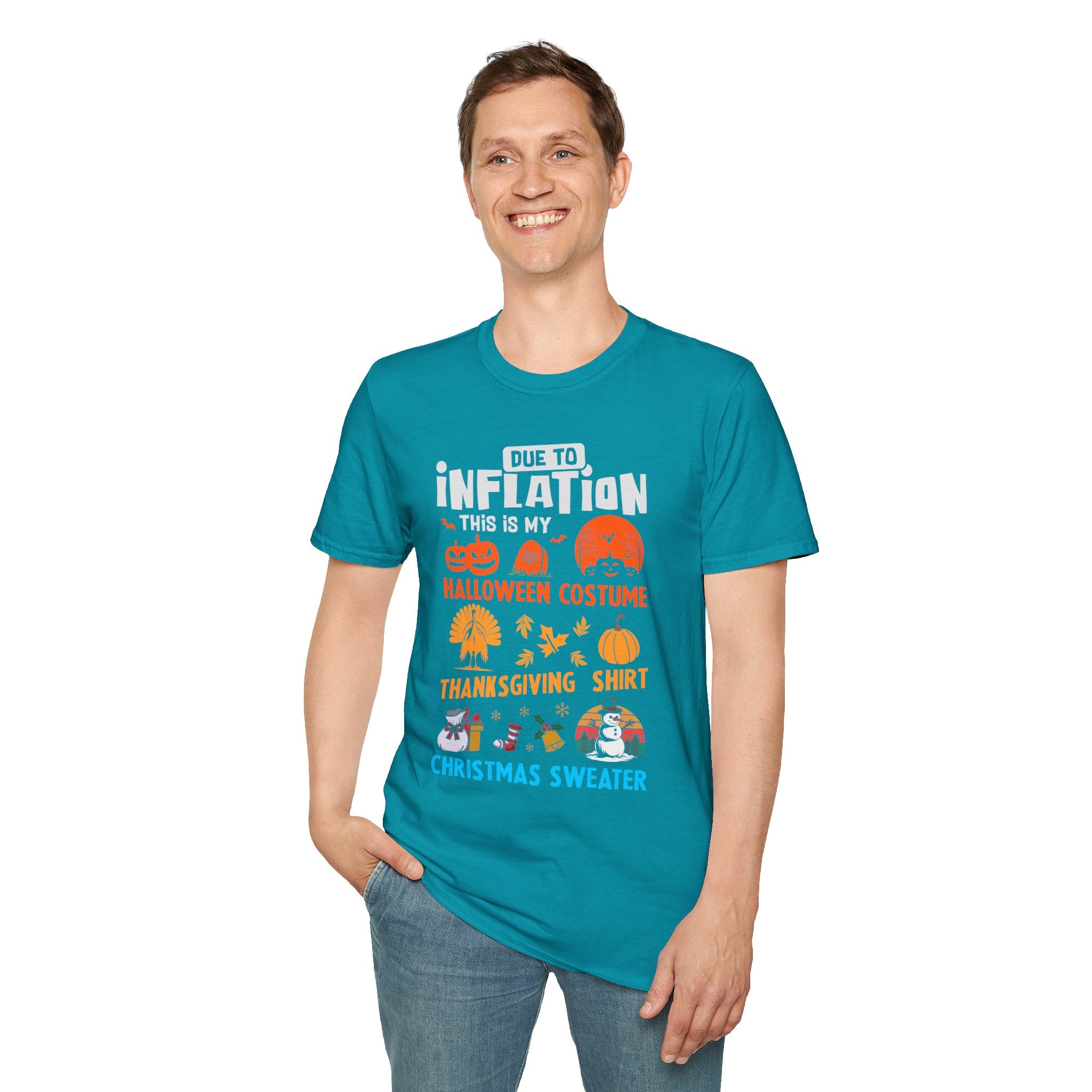 Due to Inflation Funny Holiday T-Shirt — Festive Humorous Xmas Tee