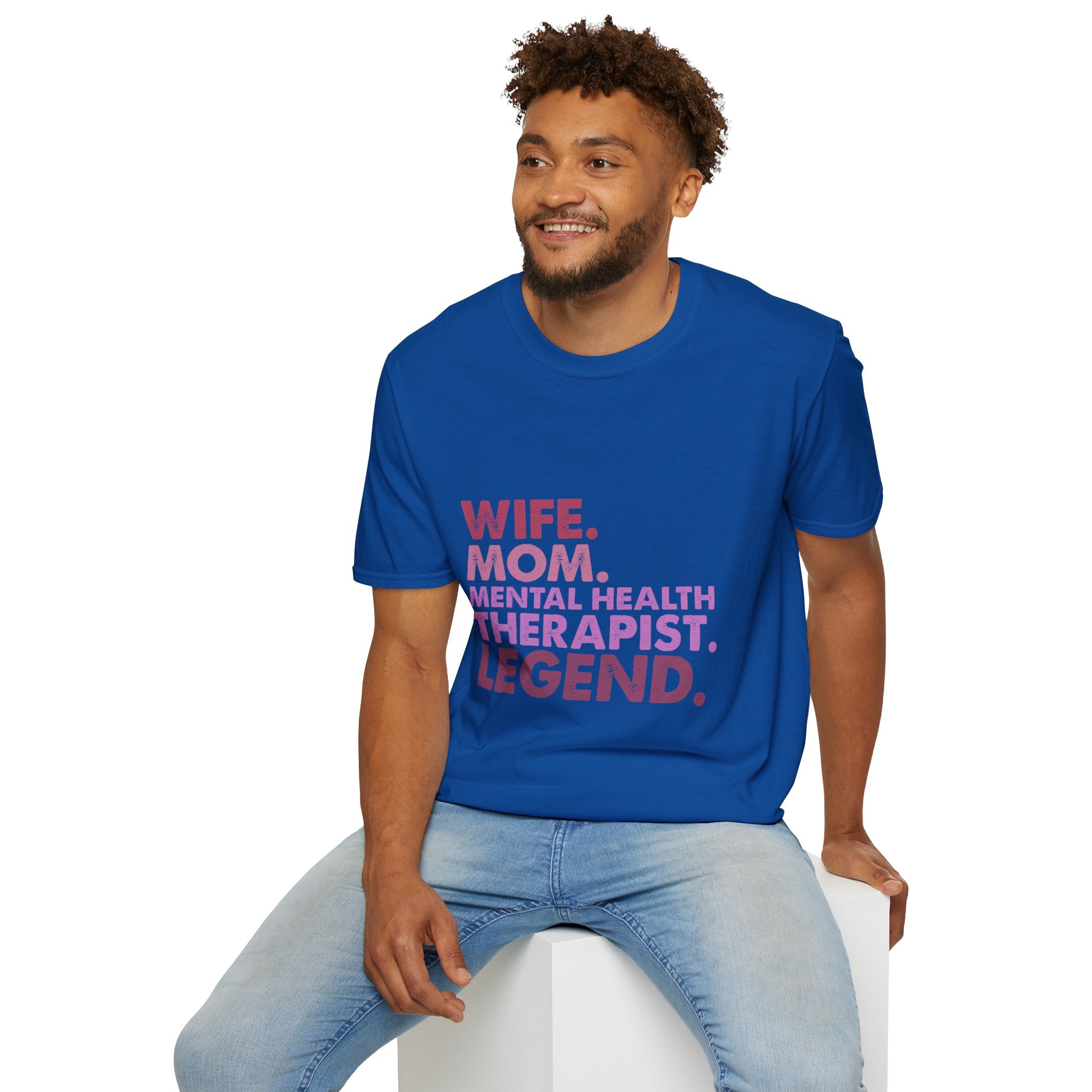 Wife Mom Mental Health Therapist Legend T-Shirt