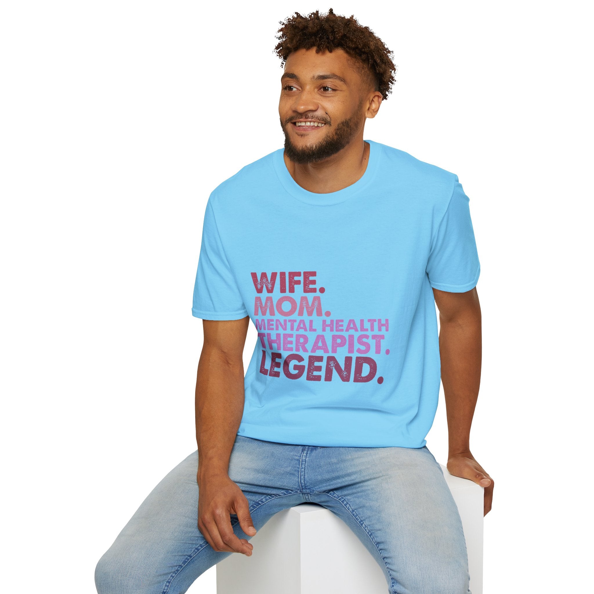 Wife Mom Mental Health Therapist Legend T-Shirt