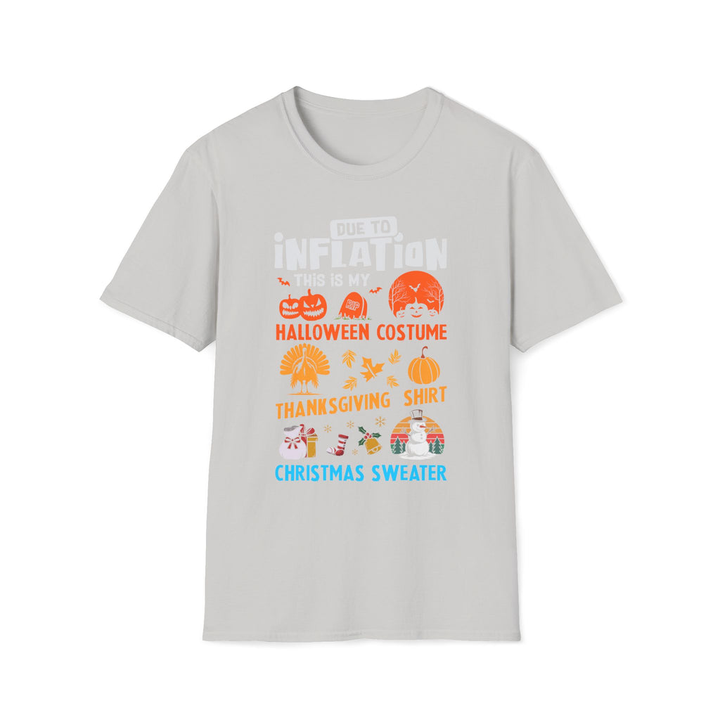 Due to Inflation Funny Holiday T-Shirt — Festive Humorous Xmas Tee