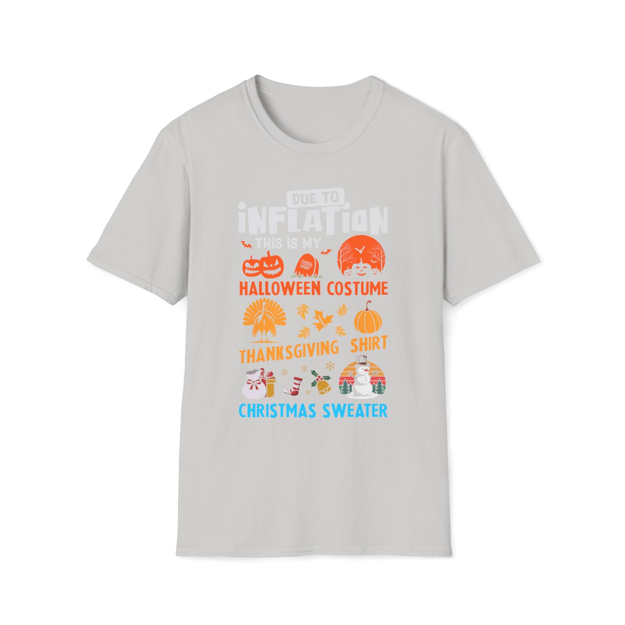 Due to Inflation Funny Holiday T-Shirt — Festive Humorous Xmas Tee