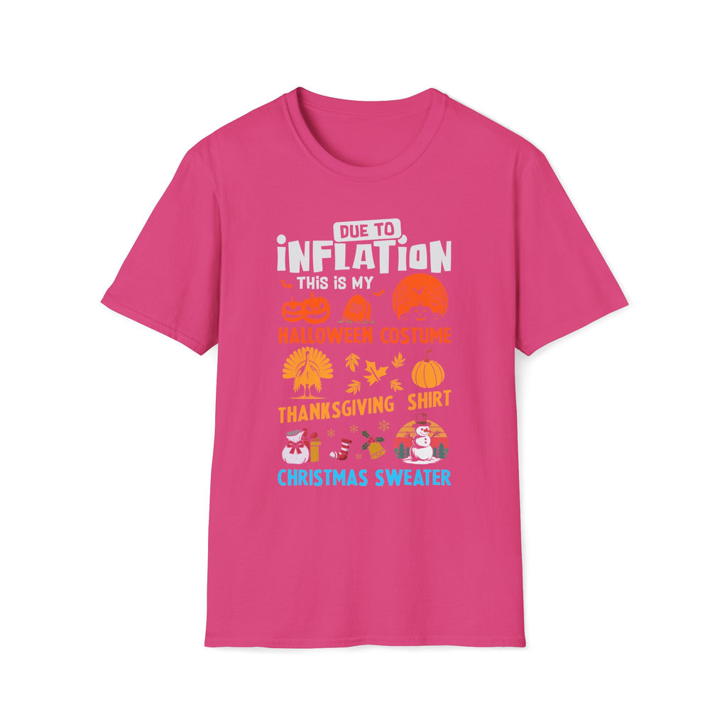 Due to Inflation Funny Holiday T-Shirt — Festive Humorous Xmas Tee