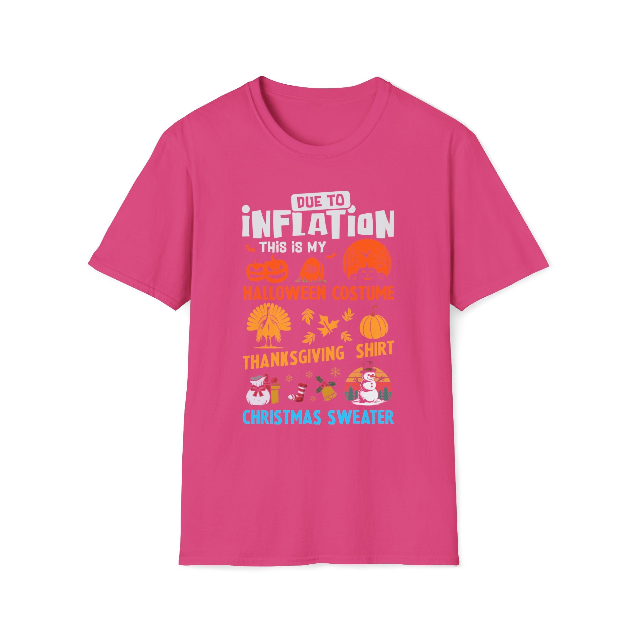 Due to Inflation Funny Holiday T-Shirt — Festive Humorous Xmas Tee