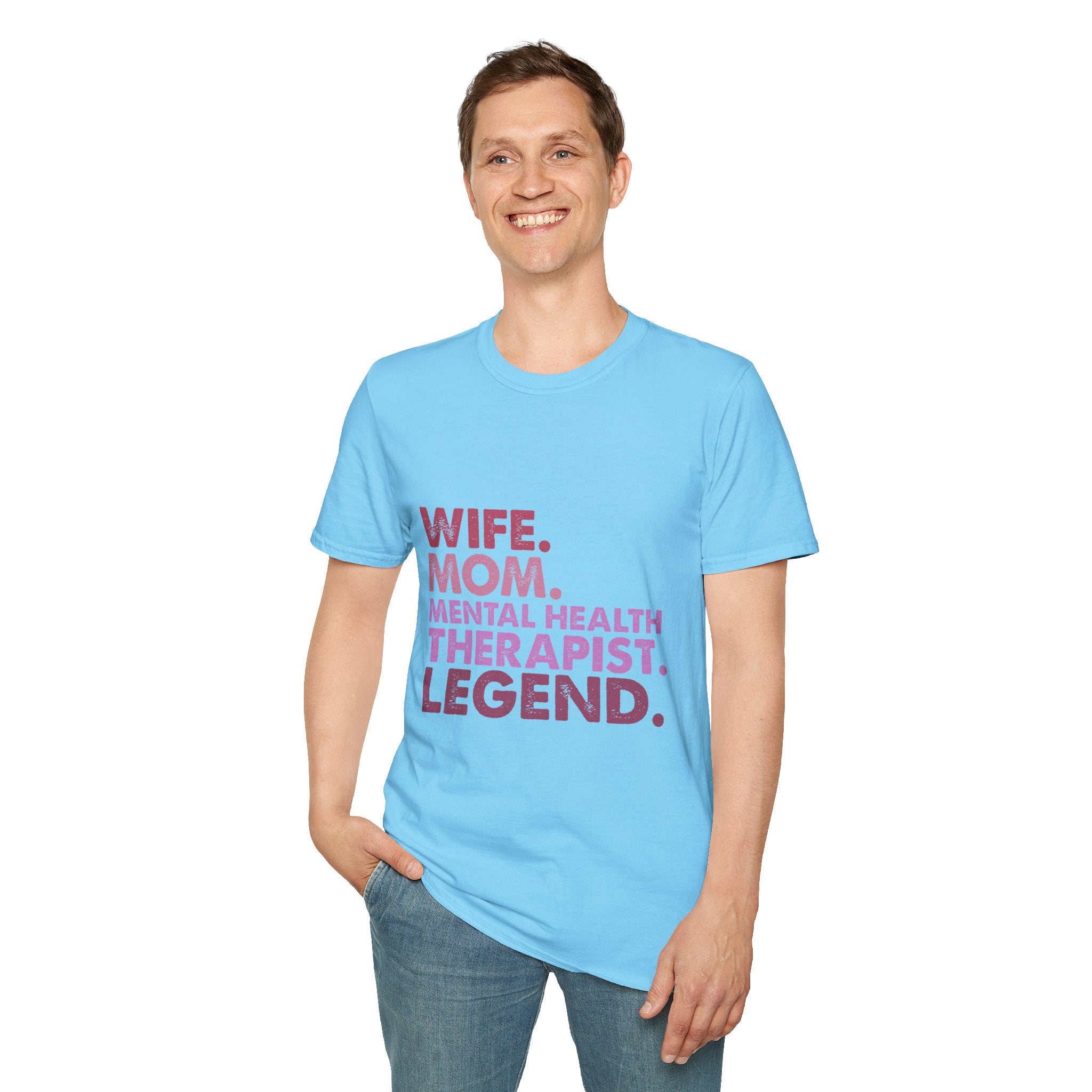 Wife Mom Mental Health Therapist Legend T-Shirt