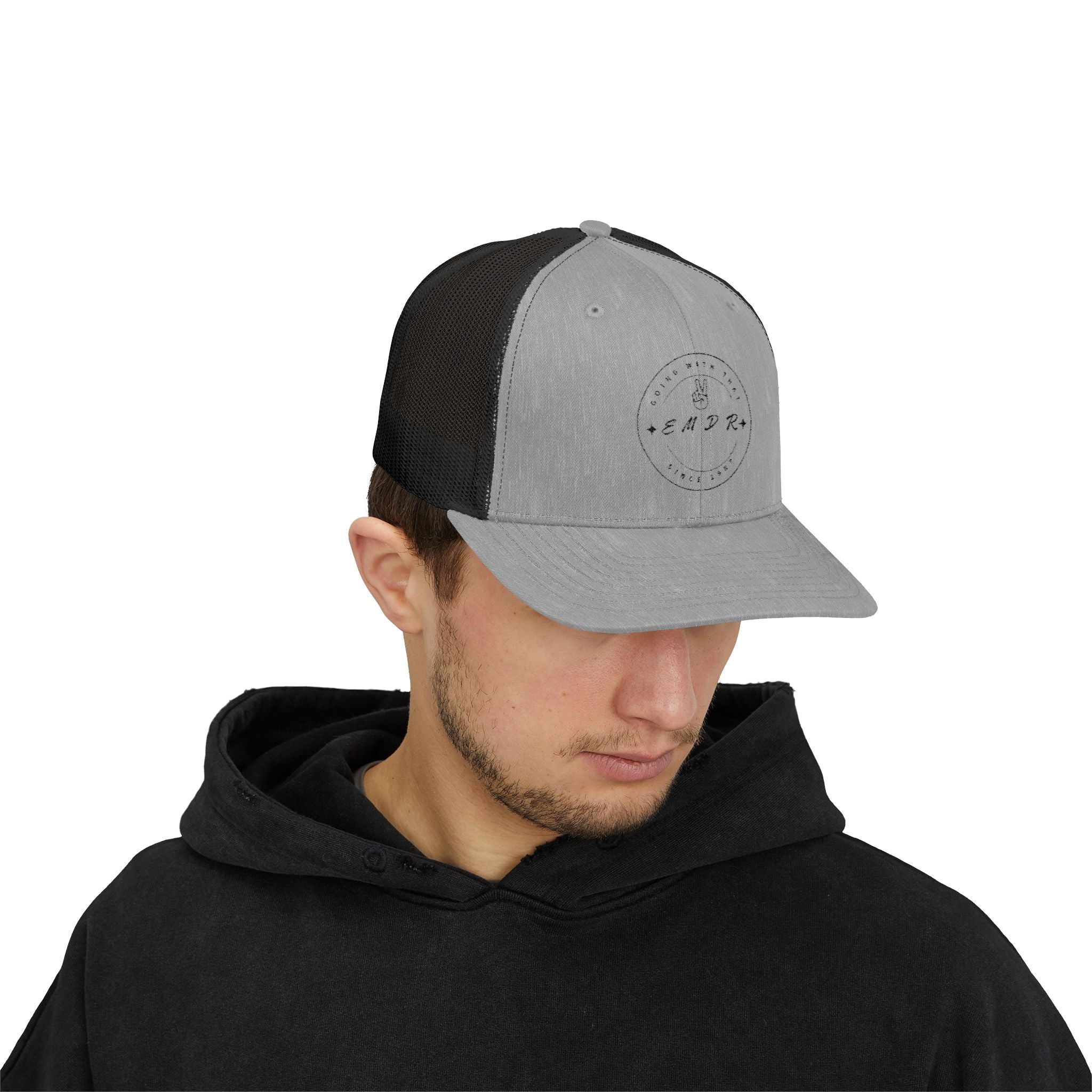 EMDR Snapback Cap - Stylish White Hat for Mental Health Awareness